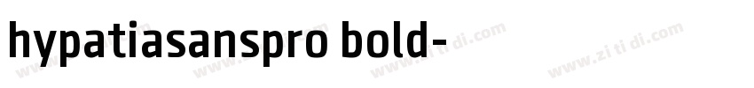 hypatiasanspro bold字体转换